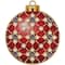 Wonderland Crafts Red & Gold Ornament Cross-Stitch Kit